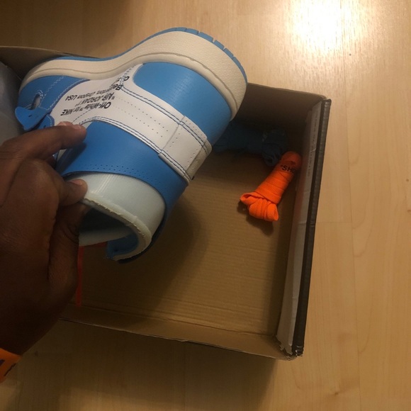Off white Air Jordan 1s unc - Picture 4 of 4